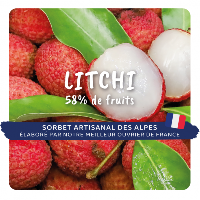 Sorbet au Litchi, 58% de...
