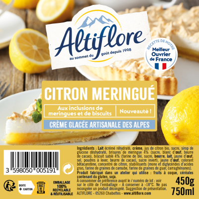 Crème glacée Citron meringué