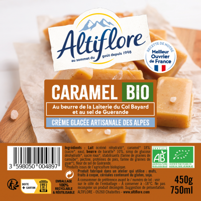 Crème glacée Bio au Caramel...