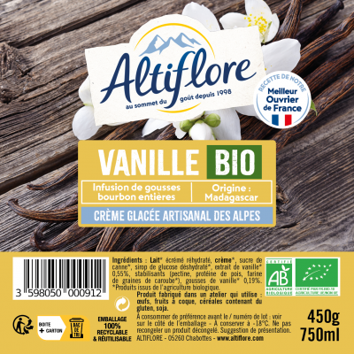 Crème glacée Bio à la...