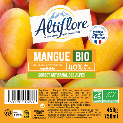 Sorbet Bio à la Mangue...