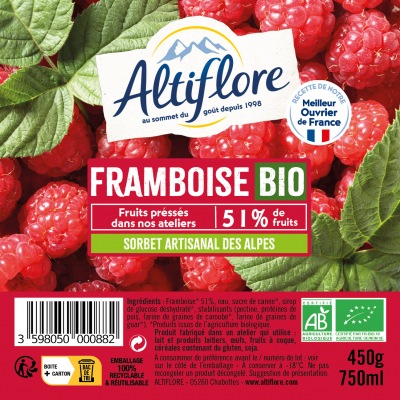 Sorbet Bio à la Framboise...