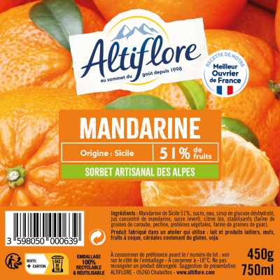 Sorbet à la Mandarine de...