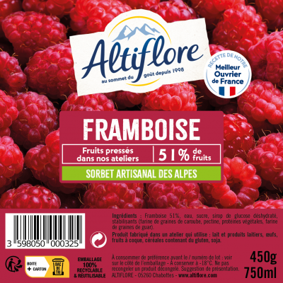 Sorbet à la Framboise, 51%...