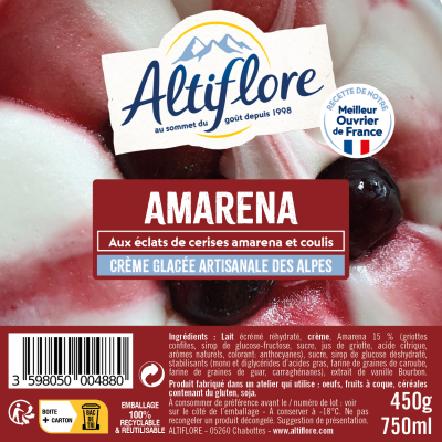 Crème glacée à la cerise...