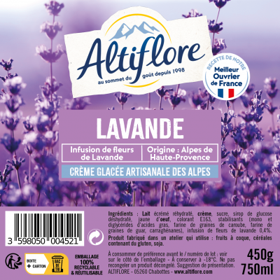 Crème glacée à la Lavande,...