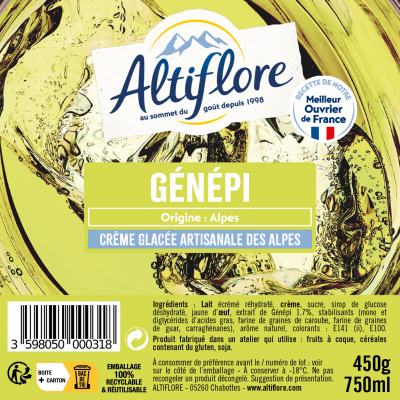 Crème glacée au Génépi des...