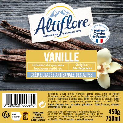 Crème glacée à la Vanille...