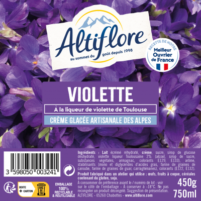 Crème glacée Violette, à la...