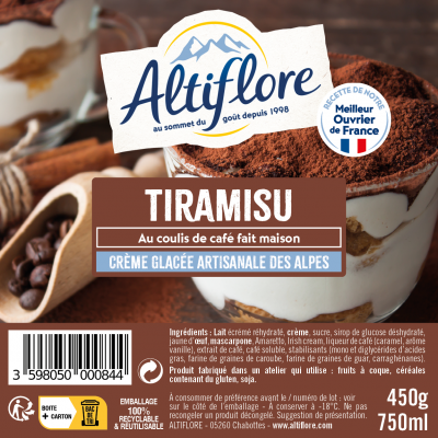 Crème glacée au Tiramisu et...