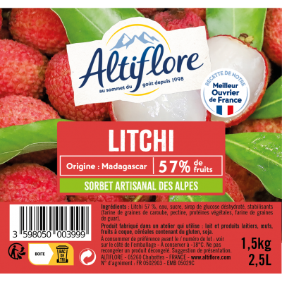 Sorbet au Litchi, 57% de...