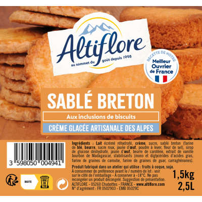 Crème glacée Sablé Breton,...