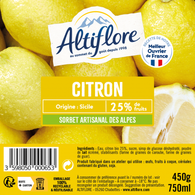 Sicilian Organic Lemon Sorbet